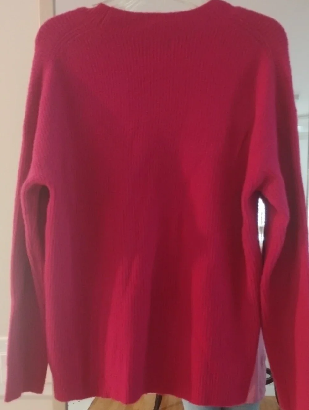 J. Crew Women's Crewneck Sweater in Fiusa Pink Size Small NWT